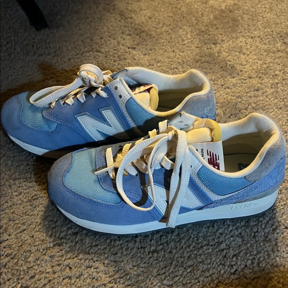 New Balance Blue and White Athletic Shoes
